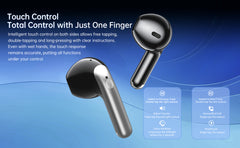 ADIG-430 TWS Bluetooth Earphones with Design Patent, CE/FCC/RoHS Certified, Touch Control Hands-Free Calls