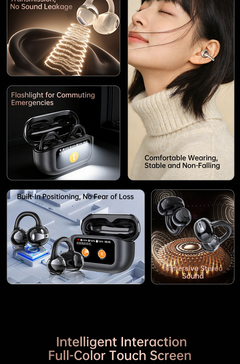 AIDG-220 Sports Ear-hook Bluetooth5.4 Headphones IPX8 Waterproof 2×25mAh Buds&300mAh Case Battery