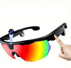 W640 Outdoor Cycling Sports Smart Glasses AI Photography 800W Object Recognition Translation WiFi Touch PC+ABS Frame Button