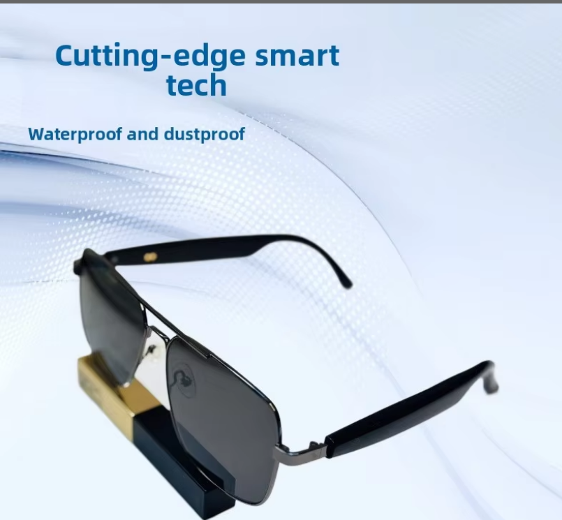 Direct Manufacturer AI Translation Smart Glasses HY1001 Touch Control Metal Frame for Calling Cross-border Lightweight Wearable