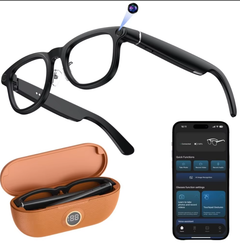 X01 Smart Glasses Real-time Translation Multi-language Meeting Notes Touch+Button Control for AI Video Voice Recording Camera