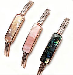 Cross-Border Hot Stainless Steel Smart Bracelet, Sports & Health Monitoring with Female Cycle Tracking, Ideal for Valentine's Day
