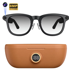 X01 Smart Glasses Real-time Translation Multi-language Meeting Notes Touch+Button Control for AI Video Voice Recording Camera