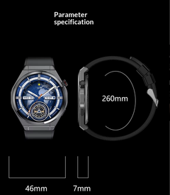 HK5 Smartwatch IPS Silicone Heart Rate for Call GPS Compass Altitude Barometric Pressure Outdoor Sports Cross-Border