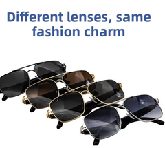 Direct Manufacturer AI Translation Smart Glasses HY1001 Touch Control Metal Frame for Calling Cross-border Lightweight Wearable