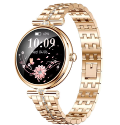 New AK73 AMOLED Stainless Steel Smartwatch Blood Oxygen Sleep Weather Photo Sports Sedentary Reminder Water Drinking Message