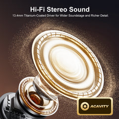 ADIG-630 Touch Control Wireless Bluetooth Earbuds, Siri Voice Activation, Type-C Charging, 4-5 Hours Playback Time