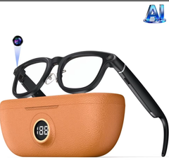 X01 Smart Glasses Real-time Translation Multi-language Meeting Notes Touch+Button Control for AI Video Voice Recording Camera