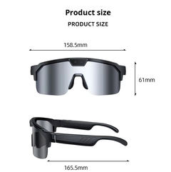 Q01 Cross-border 8 Million Pixel Outdoor Sports Anti-shake Photography Translation Video Recording Smart Glasses WiFi 270mAh