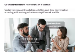 Smart Glasses HY-1013 AI Translation Simultaneous Interpretation Conferences for Audio Wearable Device Touch Control Magnetic