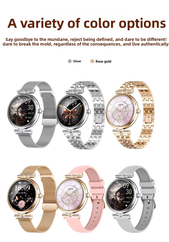 New AK73 AMOLED Stainless Steel Smartwatch Blood Oxygen Sleep Weather Photo Sports Sedentary Reminder Water Drinking Message