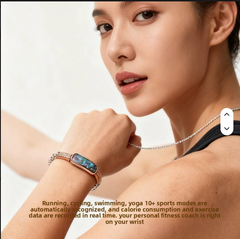 Cross-Border Hot Stainless Steel Smart Bracelet, Sports & Health Monitoring with Female Cycle Tracking, Ideal for Valentine's Day