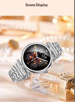 New AK73 AMOLED Stainless Steel Smartwatch Blood Oxygen Sleep Weather Photo Sports Sedentary Reminder Water Drinking Message