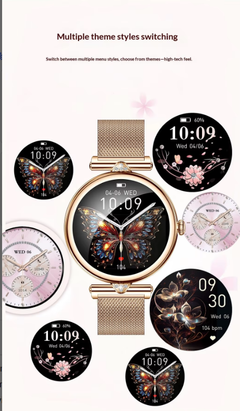 New AK73 AMOLED Stainless Steel Smartwatch Blood Oxygen Sleep Weather Photo Sports Sedentary Reminder Water Drinking Message