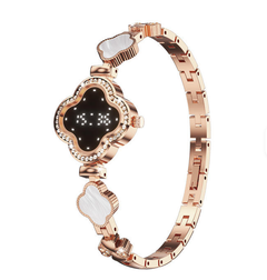 New L8 Smart Lady Bracelet Life Waterproof Ceramic Band Incoming Call Message Reminder Multi-Exercise Mode Heart Rate Blood