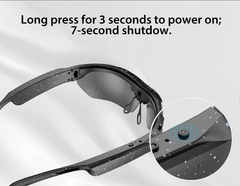 New AI Smart Riding Glasses Outdoor Sports Climbing Photo Video Recording Real-Time Translation Glasses Model G6 32GB