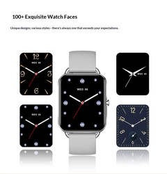 New Model DA02 Unisex IPS Screen IP65 Waterproof Magnetic Charging Alarm Clock Answer Call Fashionable Heart Rate Monitoring