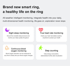 SRO1 Smart Ring | IP68 Waterproof, Full-Range Health Monitoring & Gesture Control Ring